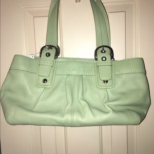 NWT Mint Green Coach shoulder bag