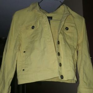 Yellow jean jacket