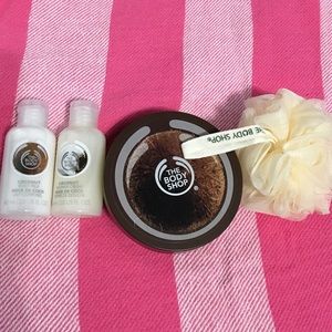 Coconut body butter shower cream and body milk