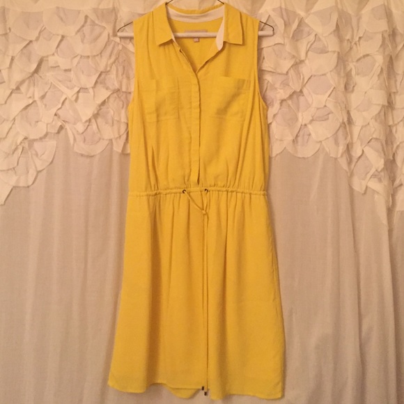 Banana Republic Yellow Sleeveless Dress