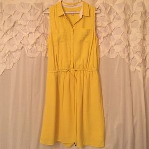 Banana Republic Yellow Sleeveless Dress