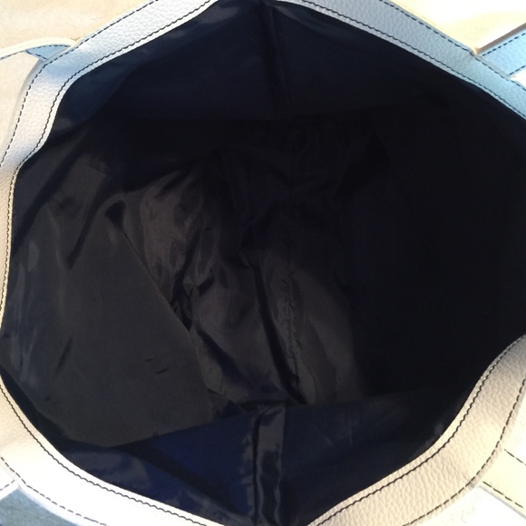Beautiful Navy & White Tote Bag NWOT - Picture 3 of 3