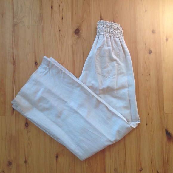 BCBG tan linen pants - Picture 1 of 1