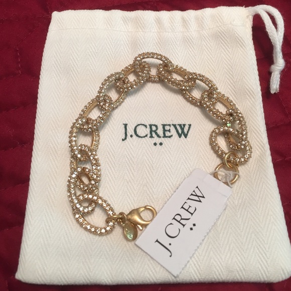 J. Crew Jewelry - 🆕J. Crew Pave Link Bracelet, New, with tag.