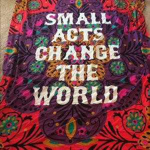 "Small Acts Change The World" tapestry