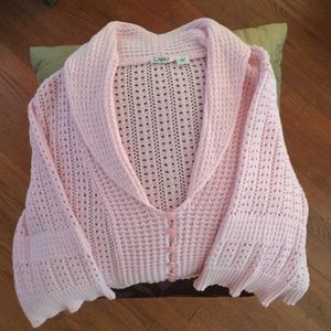 Pink crop sweater
