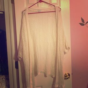 DELIAS white sweater cardigan