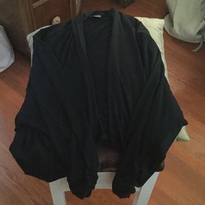 Black wrap with sleeves