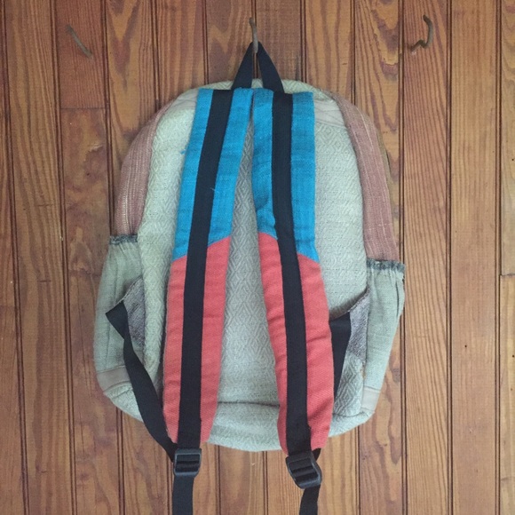 NWOT elephant backpack made from hemp in Nepal! - Picture 2 of 4