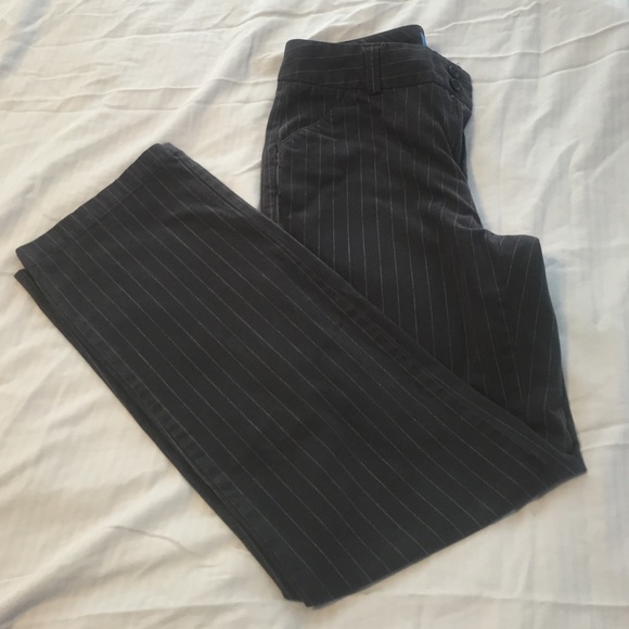 Dark Charcoal Pinstripe chinos