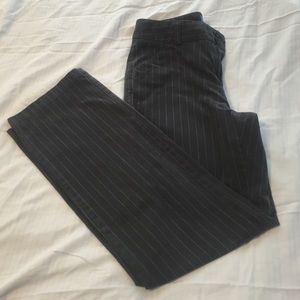 Dark Charcoal Pinstripe chinos