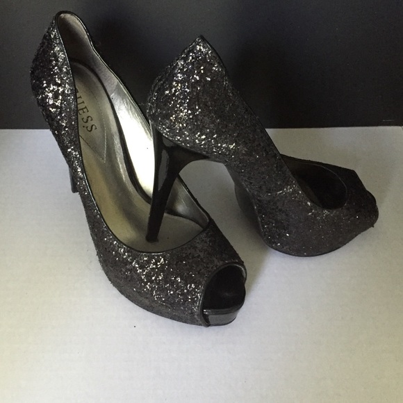 Guess Shoes - Glitter heels!