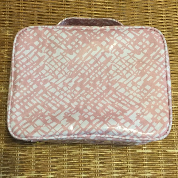 Estée Lauder Pink and White Cosmetic Bag