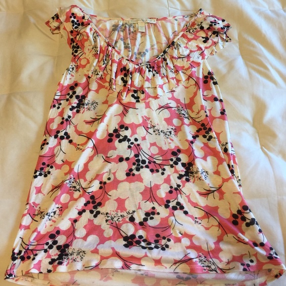 Weston Wear Ruffled neckline  shirt