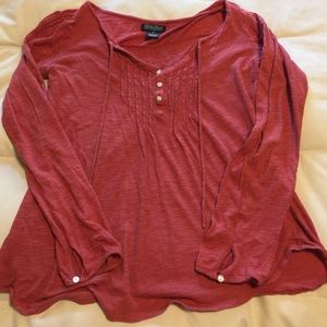 Lucky tie front shirt