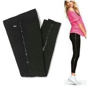 VS PINK Black Sequin Legging