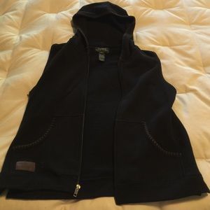 Ralph Lauren black hooded vest