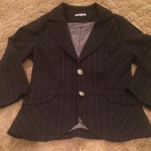 Black plaid Blazer