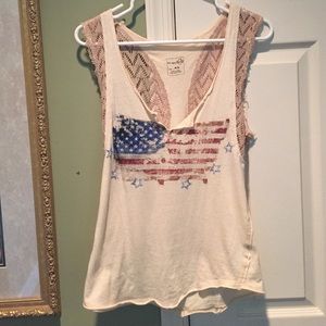 FREE PEOPLE american flag tank