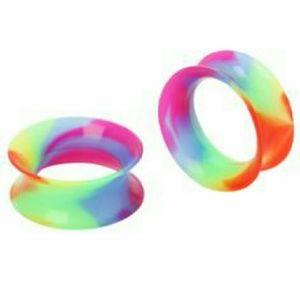 Rainbow silicone tunnels