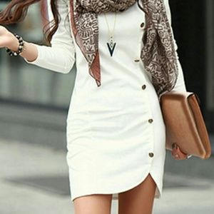 White button dress