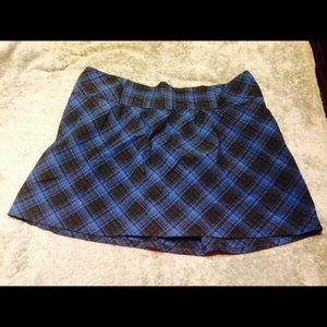 Pure Energy Blue Plaid Mini Skirt size 20