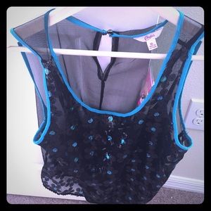 Gorgeous sheer tank top