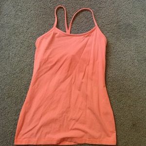 Lulu lemon pink/coral power-y tank