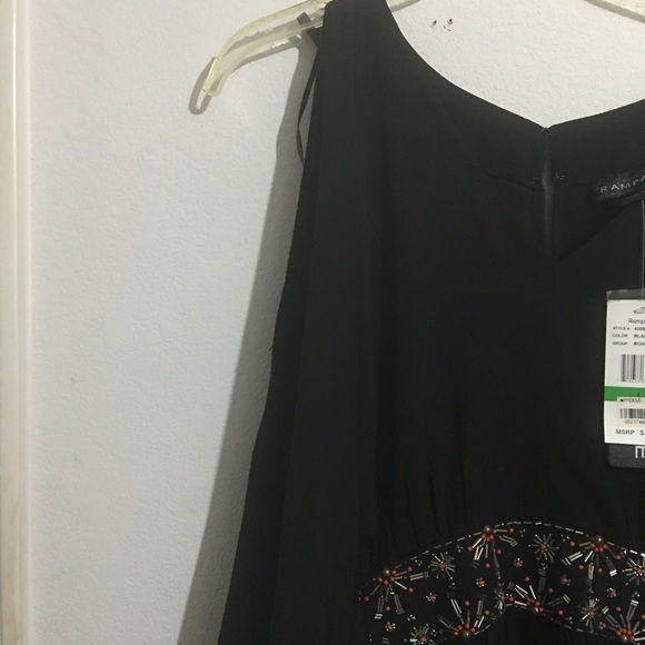 **NEW LISTING** Rampage black jeweled romper - Picture 4 of 4