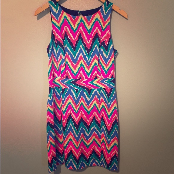 Bright Chevron dress!