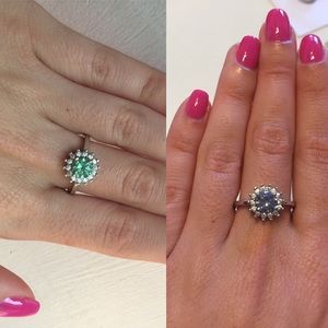 STERLING SILVER Color Changing Ring SIZE 7