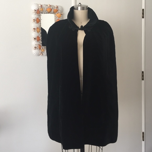 Black Velvet Cape