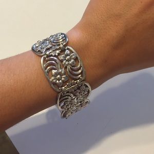 Silver Flower Bracelet