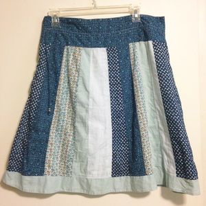 Patched skirt