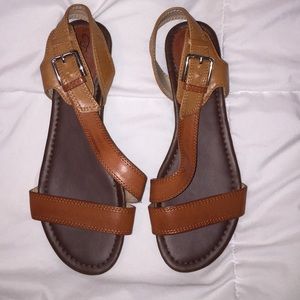 Tan sandals size 8