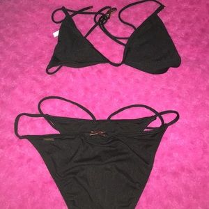 Victoria secret black strappy bikini