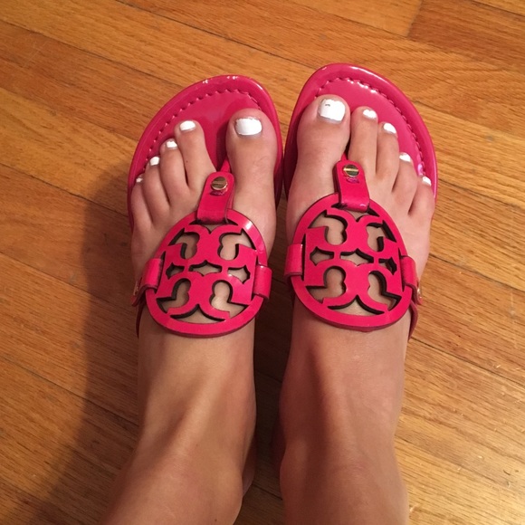 Tory Burch magenta sandals