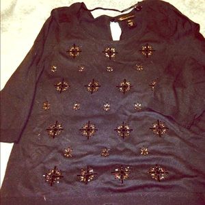 Lane Bryant thin Sweater Beaded/Sequin size 22/24