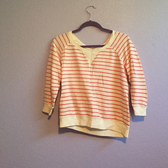 Pink and White Stripped Sweater