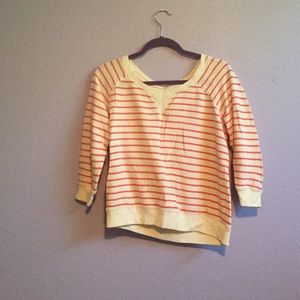 Pink and White Stripped Sweater