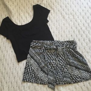 Monteau tribal print shorts