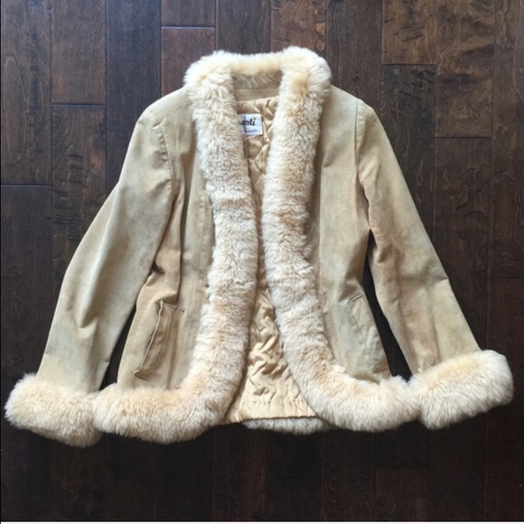 Vintage Suede Penny Lane Sherpa Jacket