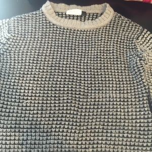 Black & Grey Long Sleeve Sweater