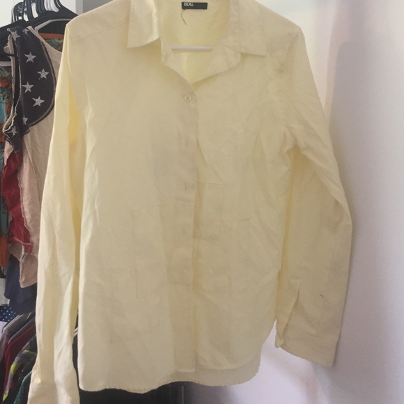 Euc Uo Bdg Sz M Yellow Patch Button Down. - image 1