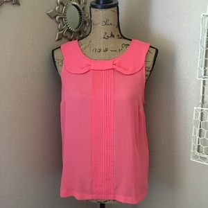 LC Lauren Conrad Coral Blouse