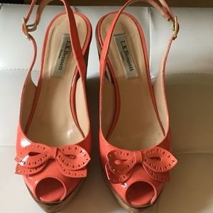 L.K. Bennett Susie Wedge Sandals Heels