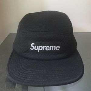Supreme Black Quilted Camp Hat FW15 Release
