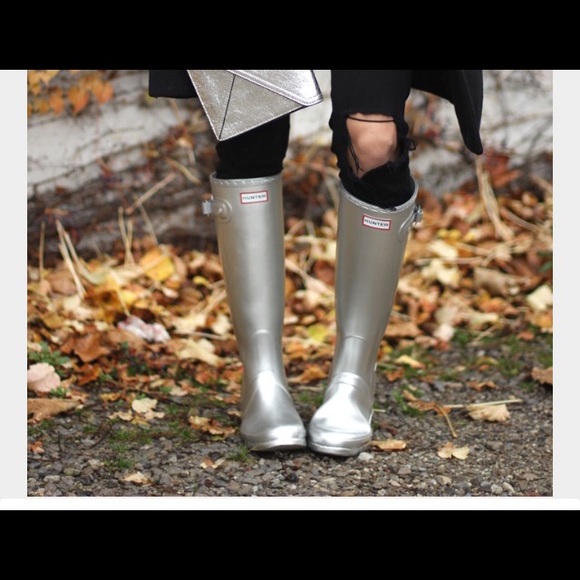 Hunter Original Wellington Rainboots Silver