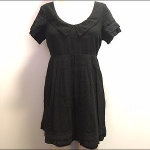 Anthropologie babydoll dress Peter Pan collar