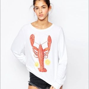 Wildfox lobster sweater